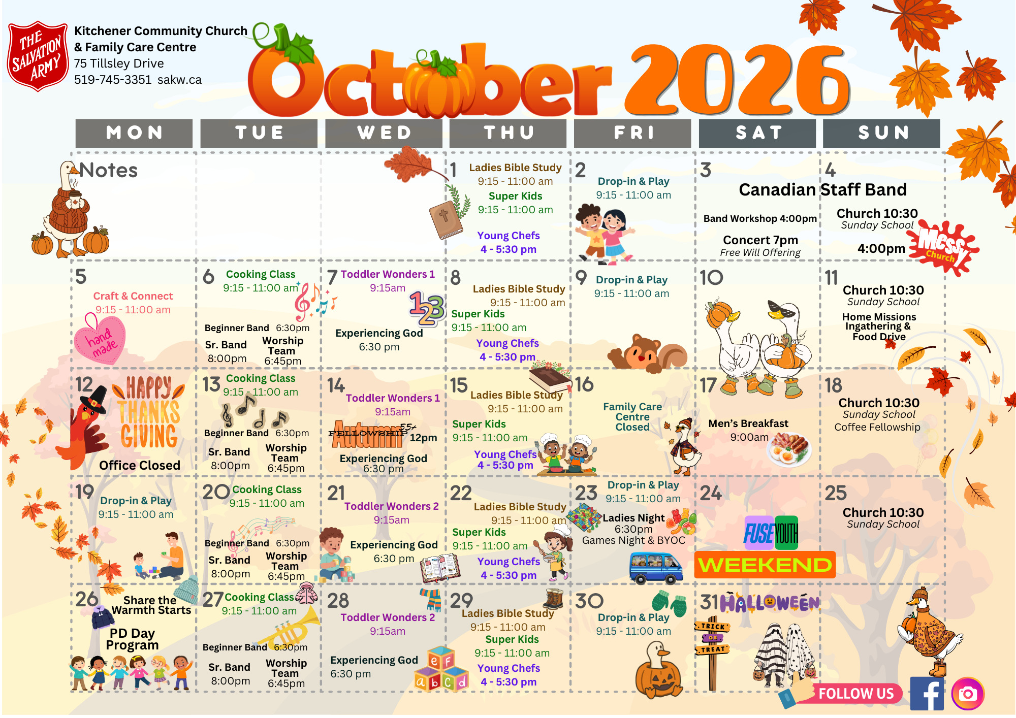 October Programs