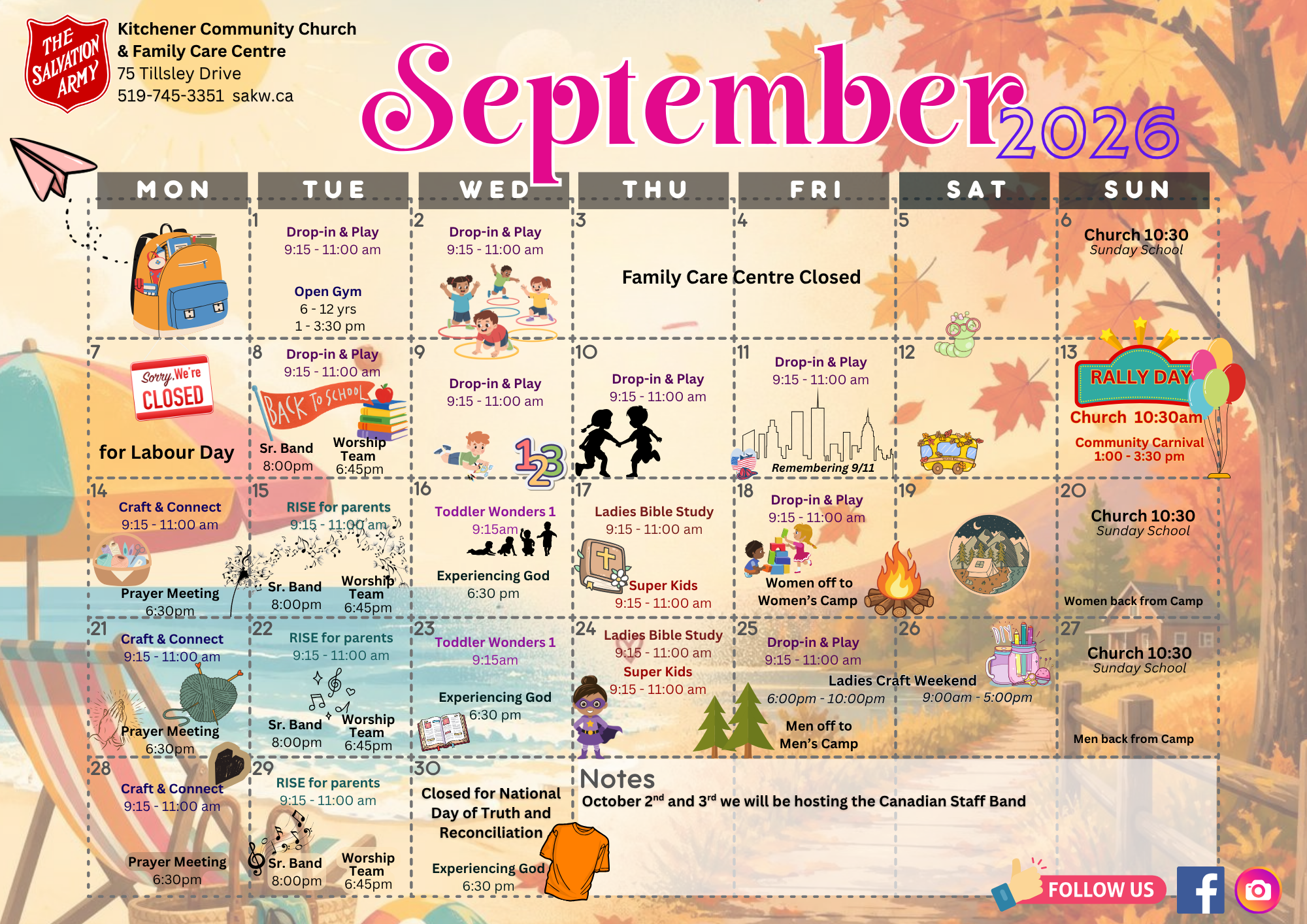 programs and events for September